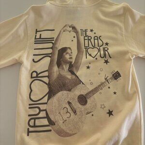 Women's Cream and White Hoodie